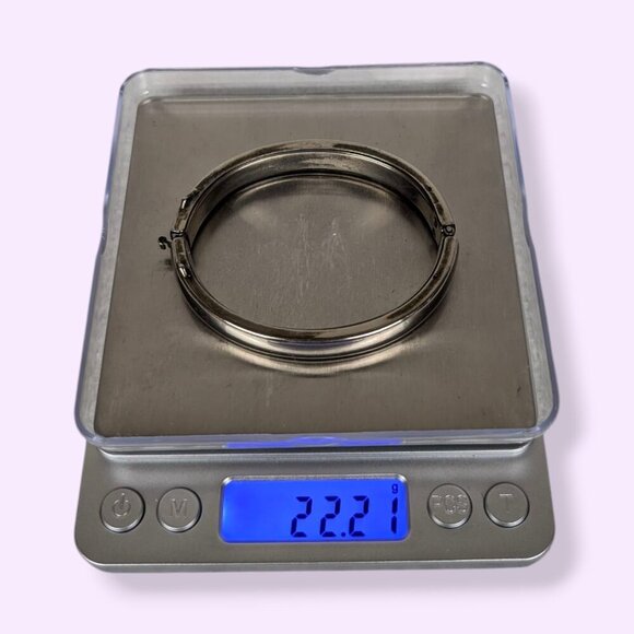 V. Locking Metal Hinge Bracelet - Picture 5 of 5